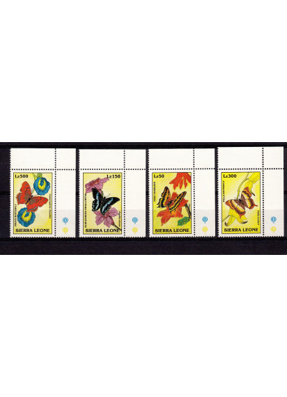 SIERRA LEONE francobolli serie completa nuova Yvert e Tellier 1642/5